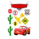 CKIT01 Vafa decor tort Cars Masini Fulger McQueen 30x20cm